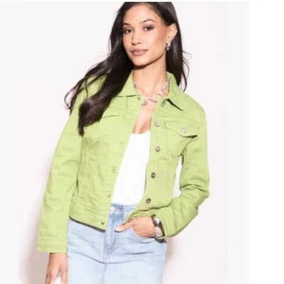 Soft Yellow Linen J. Jill Utility Jacket Blazer Light Academia  Coquettecore - Image 1 of 4