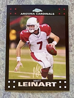 2007 Topps Chrome Matt Leinart Refractor! - Image 1 of 2