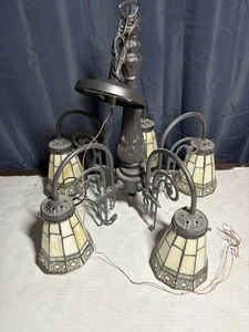 Chloe Lighting Belle Tiffany-style 5-light Mission chandelier - Picture 1 of 8