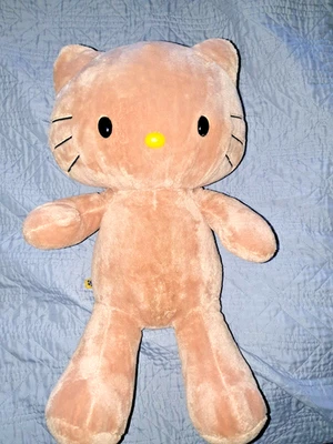 Hello Kitty Build a Bear Hawaiian Sun Kissed Cat Tan Brown Plush Toy 18" - Image 1 of 4