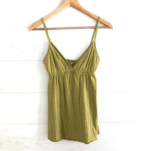 NWT J.Crew Factory - Green polka-dot soft cami tank, XS - Picture 1 of 5
