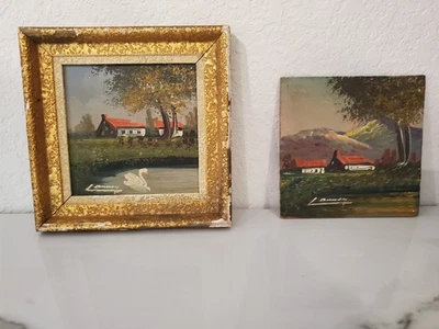 Miniature Oil French - Image 1 of 4