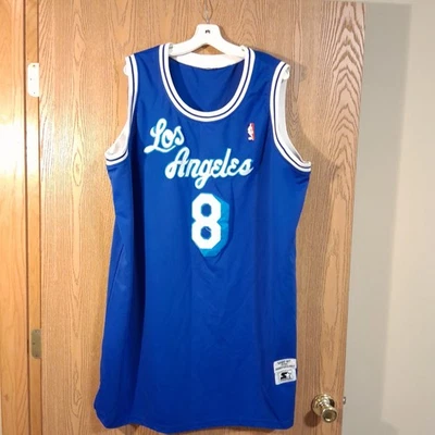 Kobe Bryant #8 LA Lakers 1996-97 50th Anniversary Starter Jersey 4XL - Image 1 of 4
