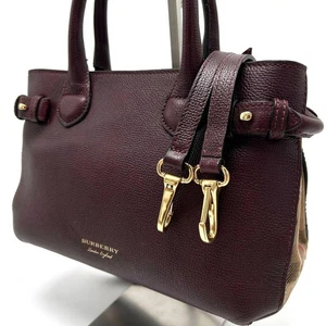 Borsa a mano Burberry 2 vie in pelle classica Nova Check borsa a tracolla di lusso da donna - Foto 1 di 13