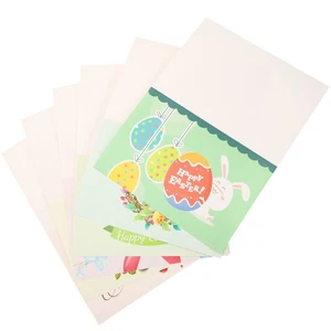 Juego de 2 tarjetas de felicitación de feliz fiesta de Pascua tarjetas de bendición de Pascua - Imagen 1 de 12