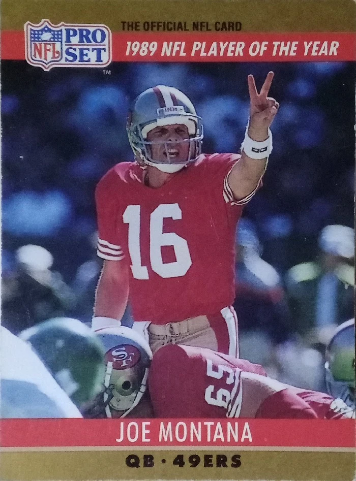 1990 Профессиональный набор #2b Joe Montana - Изображение 1 из 1