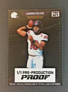 LANORRIS SELLERS 2024 PROSET RC 1/1 PRE-PRODUCTION PROOF ROOKIE GAMECOCKS - Picture 1 of 2