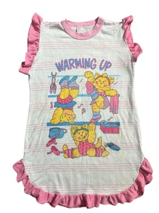 vtg Sydel cat warming up nightgown dress kids sz 10 - Picture 1 of 10