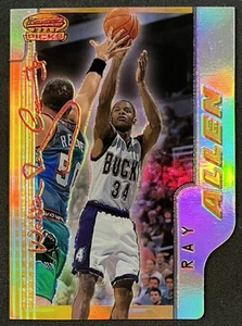 Ray Allen 1996-97 Bowman's Best Picks #BP5 Refractor RC Milwaukee Bucks - Picture 1 of 2