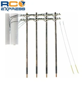 Woodland Scenics N Wired Poles Double Crossbar WOOUS2251 - Picture 1 of 1