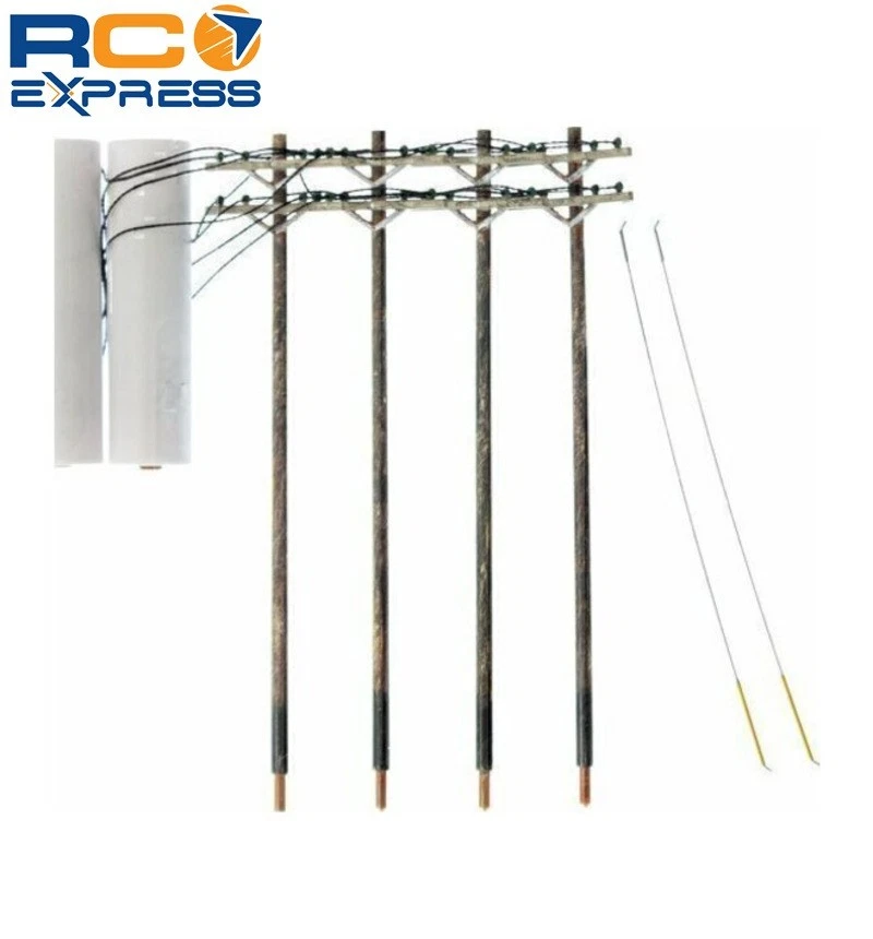 Woodland Scenics N Wired Poles Double Crossbar WOOUS2251 - Image 1 of 1