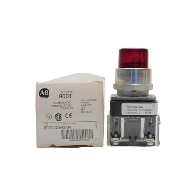 ALLEN BRADLEY 800T-QBH24R SER. T 24VAC/DC (WH) NSMP Foto 1 de 4