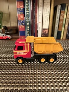 Buddy L Red and Yellow Pressed Steel Dump Truck - Vintage 1980s - Picture 1 of 5