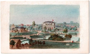 Cdv Hamburg.Gassmann.Jardin Zo.Allemagne.Photo Albuminée Aquarellée Lithographie - Picture 1 of 4