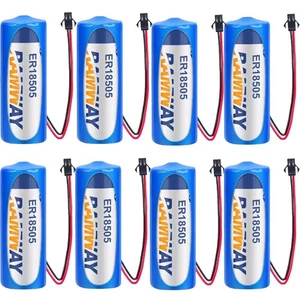 Batería de iones de litio no recargable 8 piezas ER18505 4000mAh 3,6V con enchufe negro SM - Imagen 1 de 4