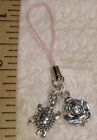 TURTLE ROSE Cell Phone iPod Charm! Delta Zeta (pink) or Delta Gamma (yellow)
