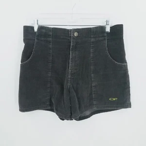 Vintage Ocean Pacific Corduroy Shorts Mens 34 Gray 90s Surfer Beach Embroidered - Picture 1 of 13
