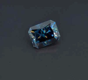 Lusso 3 Ct Colore Blu Naturale 'D' VVS1 Diamante Sciolto Non Riscaldato Taglio Smeraldo - Foto 1 di 8