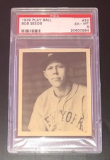 1939 Play Ball #32 Bob Seeds PSA 6 EX-MT Centered New York Giants