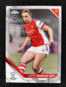 2021/22 Topps Chrome Women's Champions League Lotte Wubben-Moy Arsenal Rc