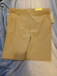 Golf Short Kaki All In Motion Brand Size 16 adjustable Waistband  4-way Stretch - Picture 1 of 13