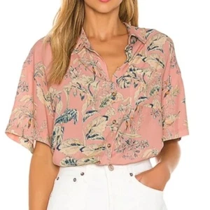 Sanctuary Resort Rayon Oversized Button-Up Shirt für Damen - Größe XS - Bild 1 von 3