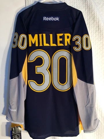 Reebok Premier NHL Jersey Buffalo Sabres Ryan Miller Yellow sz S Cover