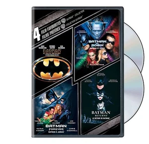 Batman + Batman Returns + Batman Forever + Returns 4 Full length Movies New DVD - Bild 1 von 2