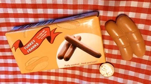 Fake Faux Play Food Meat Hotdog Turkey Franks + BOX Set Lot 3D MAGNETS - Picture 1 of 3