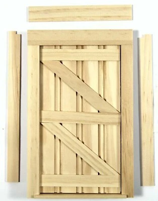 Dolls House Lutyens Internal Opening Wooden Door & Frame 1:12 Scale 7370 tumdee - Image 1 of 4