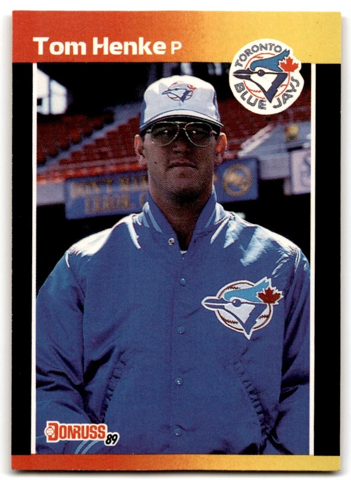 1989 Donruss Tom Henke . Toronto Blue Jays #385 - Image 1 of 2