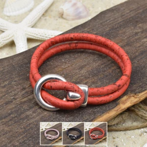 ❦ Pulsera PAOLA | Corcho | 5 mm | Surfer | Cierre de gancho | 01 ❦ - Imagen 1 de 6