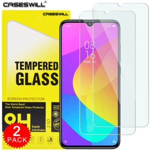 For Xiaomi Mi A3 - Premium HD Clear Tempered Glass Screen Protector [2-Pack] - Picture 1 of 7