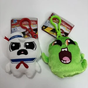 Ghostbusters Plush Keychains Set Of 2 Stay Puft & Slimer 4” Hasbro New w/ Tags - Picture 1 of 11