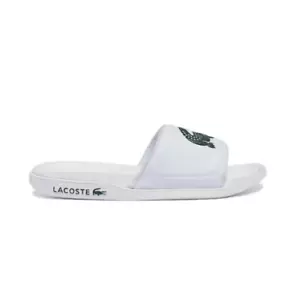 LACOSTE 7-43CMA00201R5 CROCO DUALISTE Hombre (Mediano) Blanco/Verde Diapositivas Sintéticas - Imagen 1 de 6