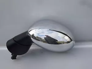 2005 2006 2007 05 06 07 MINI COOPER LH DRIVER CHROME MIRROR HOUSING OEM - Picture 1 of 10