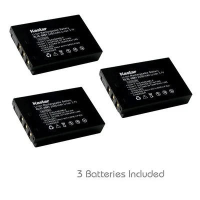 Batería Kastar KLIC-5001 para Sanyo Xacti DMX-FH11 VPC-WH1 DMX-HD2000 DMX-WH1  Foto 1 de 4