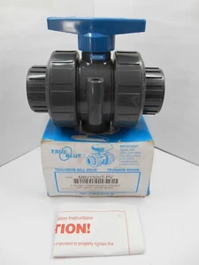 True Blue MBV150VT-PV Manual Ball Valve PVC 1 1/2" IPS Socket ONLY - Picture 1 of 6