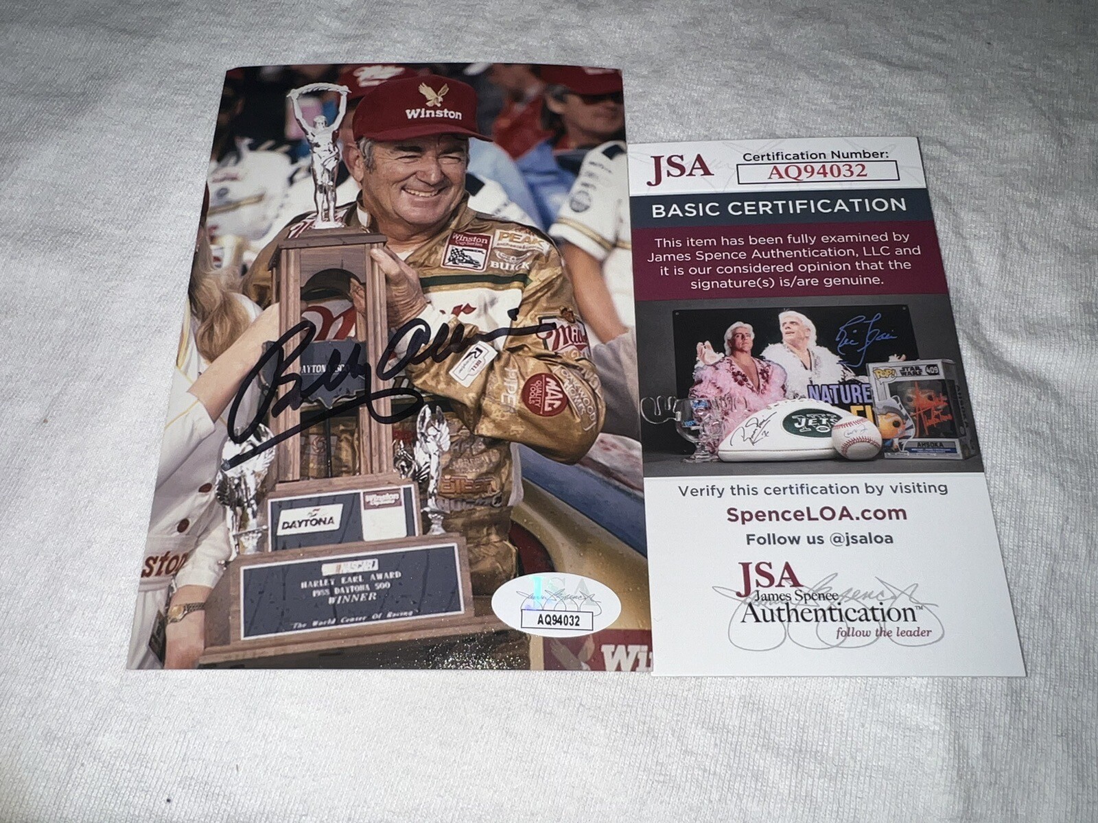 Bobby Allison Autographed Signed 4X6 Photo Nascar Legend JSA Auth #4 