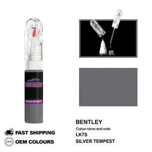 FOR BENTLEY SILVER TEMPEST LK7S Touch Up Paint Pen Brush Fix Kit Scratch Chip - Picture 1 of 8