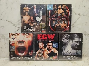 WWE Video CD VCD Lot : No Mercy Armageddon Judgement Day Backlash Pro Wrestling - Picture 1 of 6