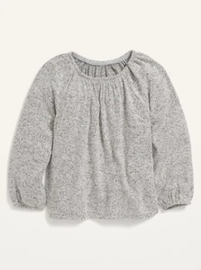 Old Navy Toddler Girls Cozy-Knit Long-Sleeve Top Sea Salt Gray Size 5T - Picture 1 of 1
