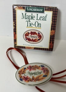 Longaberger MAPLE LEAF Tie-On 1996 Shades of Autumn Korb Zubehör MIB - Bild 1 von 4