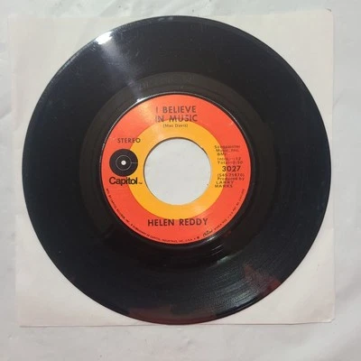 Helen Reddy ~ I Believe In Music/ I Don't Know How To Love Him ~ 45 RPM  Record - Image 1 of 4