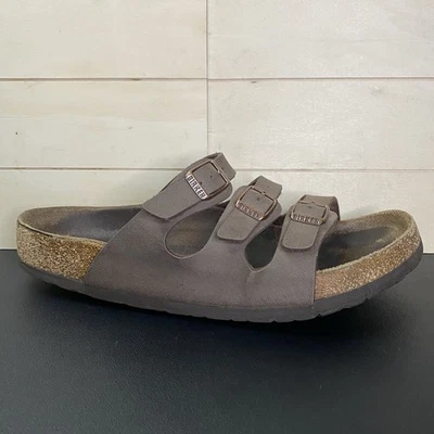 Birkenstock Florida Sandals Brown Leather Women's Size 11 Shoes EU42 - Image 1 of 4