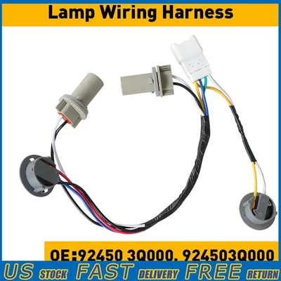 Wire Pigtail 2 Harness Taillight Light Bulb Lamp Socket For 11-14 Hyundai Sonata - Изображение 1 из 4