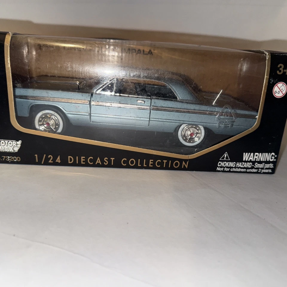 Motor Max 1:24 Scale 1964 CHEVROLET IMPALA Diecast - Blue - Image 1 of 4