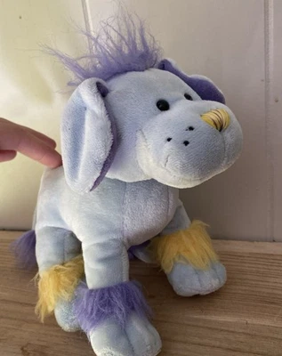 Webkinz blue Mohawk puppy! *NO CODE*8 Inch Long Stuffed Toy GANZ (No Hang Tags) - Image 1 of 4