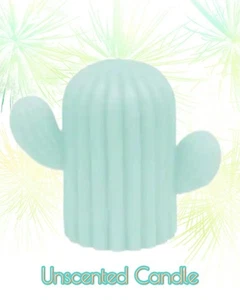 Ashland® dekorative aquablaue unparfümierte 5" Kerze in Kaktusform - brandneu - Bild 1 von 3