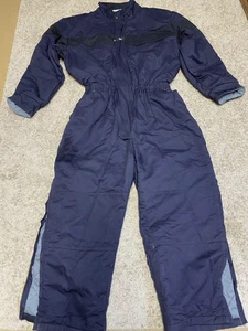Workrite Men's Benchmark Insulated Flame Resistant Navy Coveralls 2XL-Never Worn - Picture 1 of 11